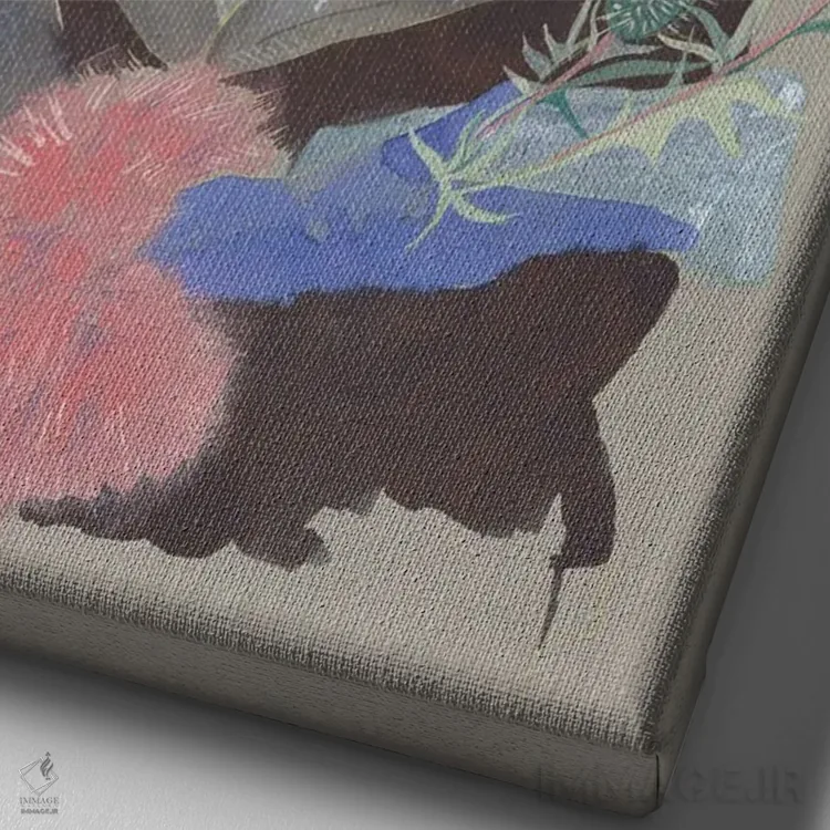 تابلو دکوراتیو استلا اثر کلر ویلسون - نمای نزدیک بافت بوم