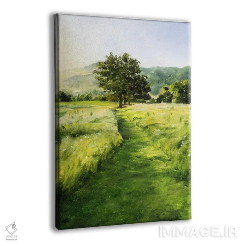 تابلو دکوراتیو آن نور طلایی اثر کولمن سنکال - نمای پرسپکتیو محصول