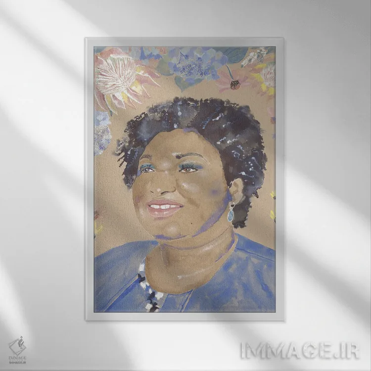 تابلو دکوراتیو استیسی اثر کلر ویلسون - نمای قابدار سفید