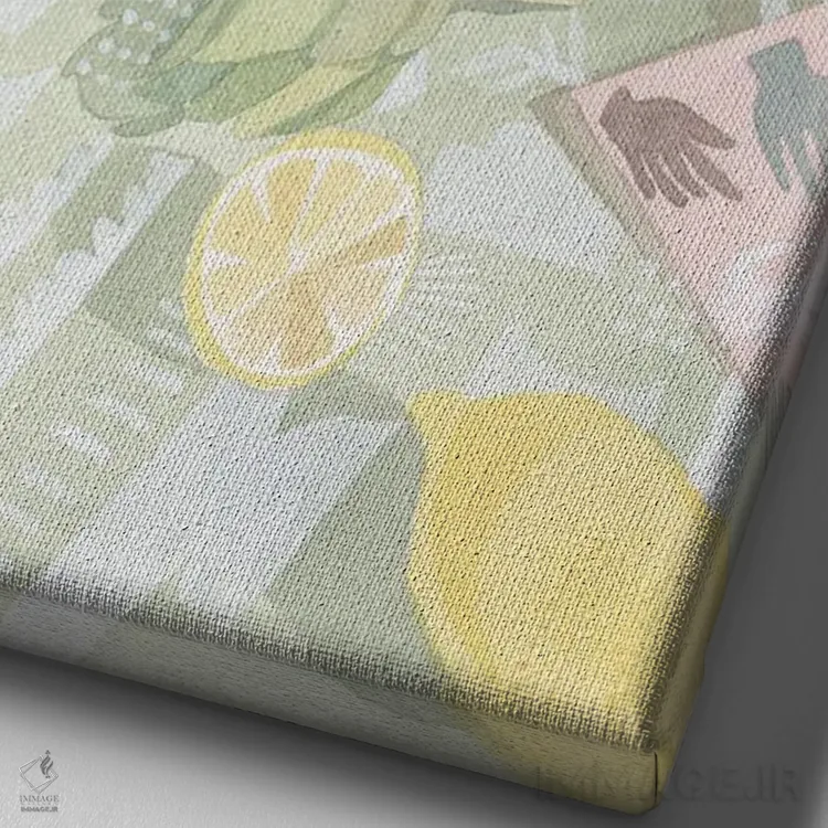 تابلو دکوراتیو باز هم من اثر کلر ویلسون - نمای نزدیک بافت بوم