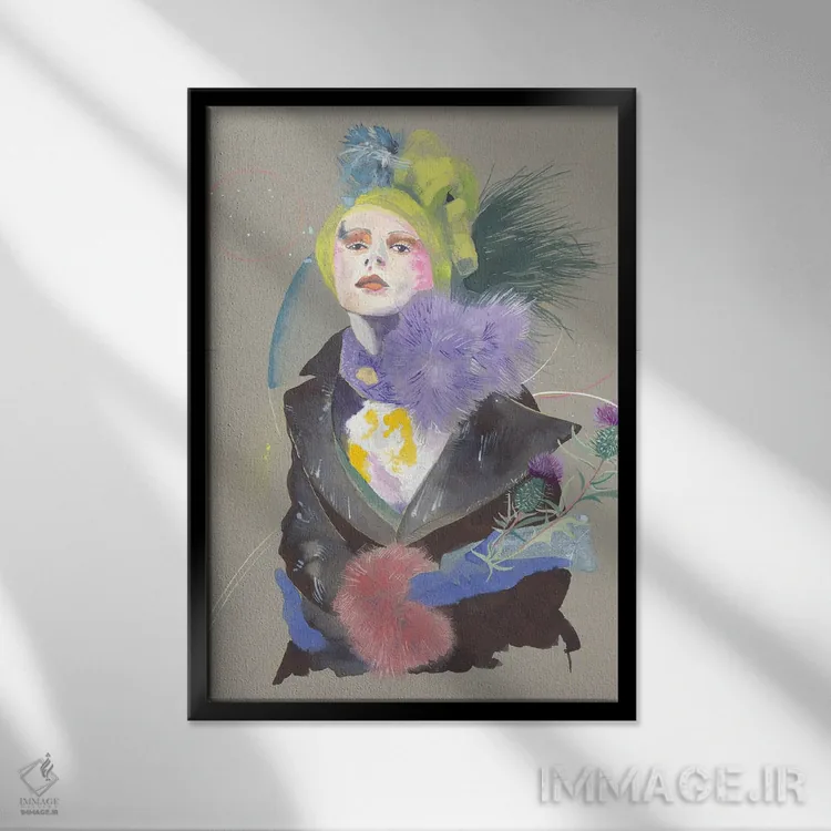 تابلو دکوراتیو استلا اثر کلر ویلسون - نمای قابدار مشکی