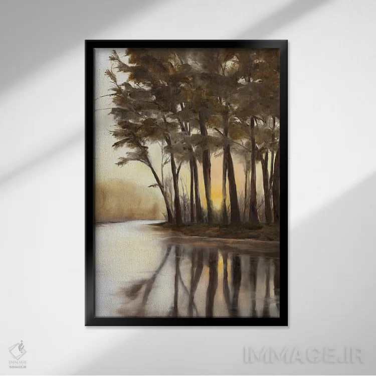 تابلو دکوراتیو تا آخرین لحظه اثر کولمن سنکال - نمای قابدار مشکی