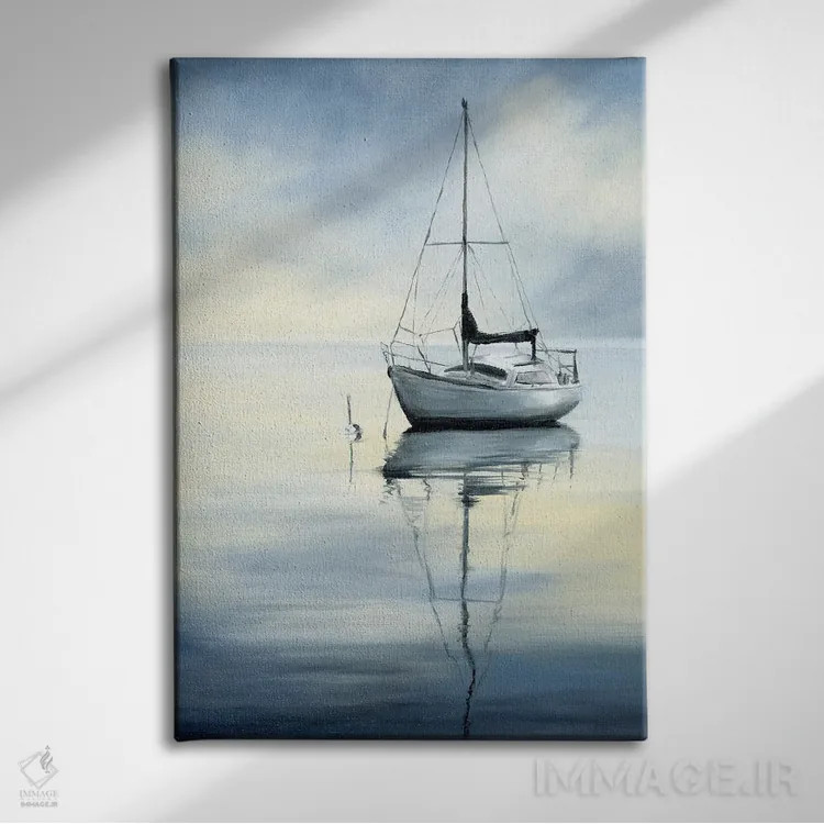 تابلو دکوراتیو انتظار اثر کولمن سنکال - نمای روبهرو روی دیوار