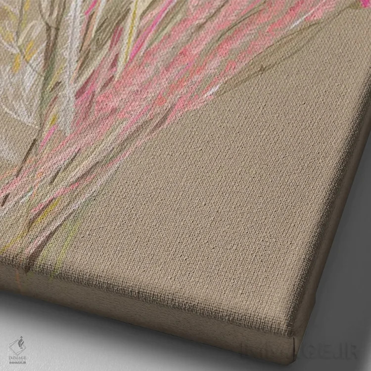 تابلو دکوراتیو بهار اثر کلر ویلسون - نمای نزدیک بافت بوم