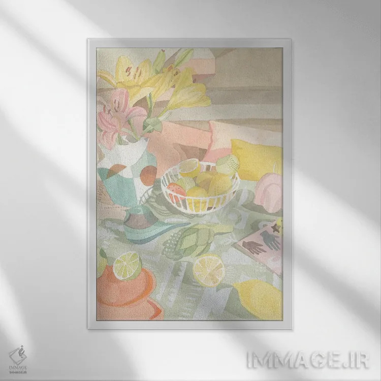 تابلو دکوراتیو باز هم من اثر کلر ویلسون - نمای قابدار سفید