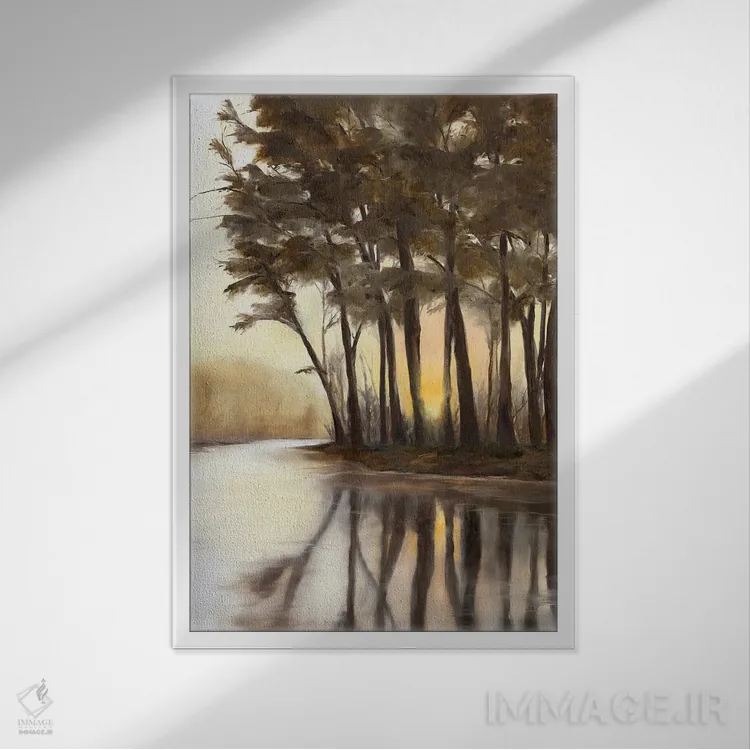 تابلو دکوراتیو تا آخرین لحظه اثر کولمن سنکال - نمای قابدار سفید