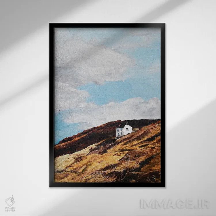 تابلو دکوراتیو سرسخت اثر کولمن سنکال - نمای قابدار مشکی