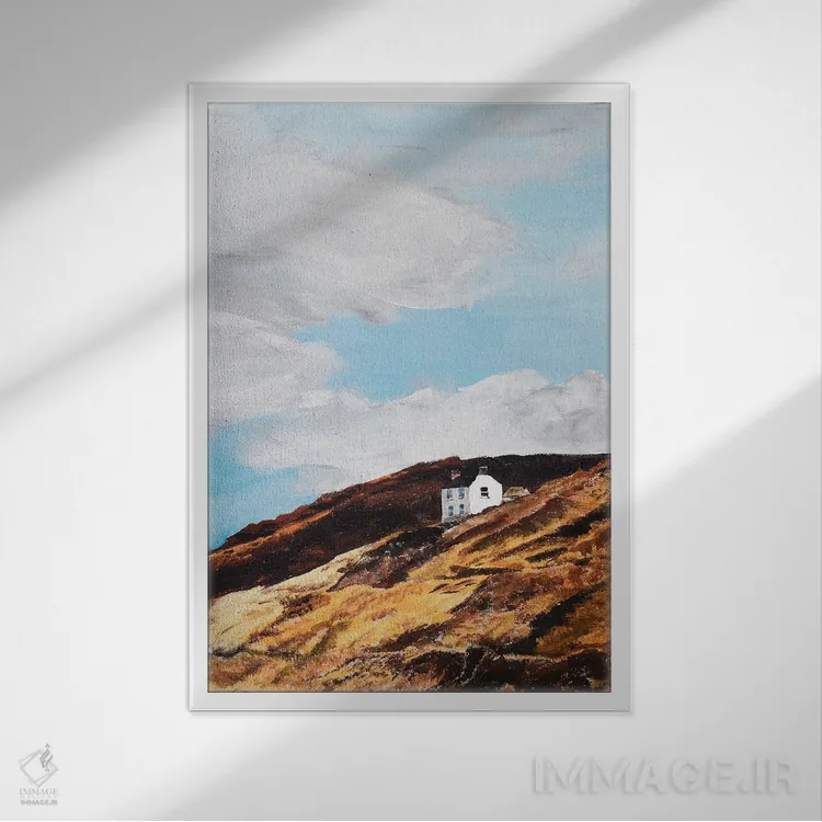 تابلو دکوراتیو سرسخت اثر کولمن سنکال - نمای قابدار سفید