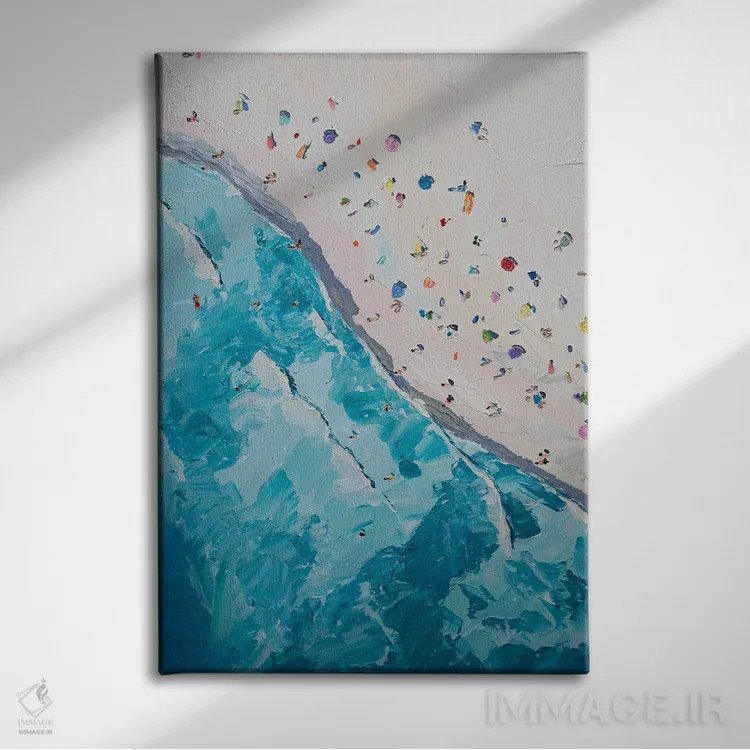 تابلو دکوراتیو ساحل ۲ اثر کارول لوز - نمای روبهرو روی دیوار