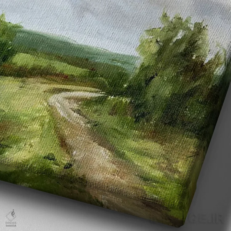 تابلو دکوراتیو قلبم پر می کشد اثر کولمن سنکال - نمای نزدیک بافت بوم