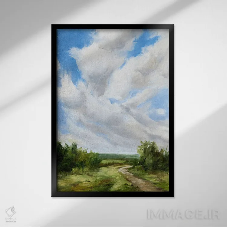 تابلو دکوراتیو قلبم پر می کشد اثر کولمن سنکال - نمای قابدار مشکی