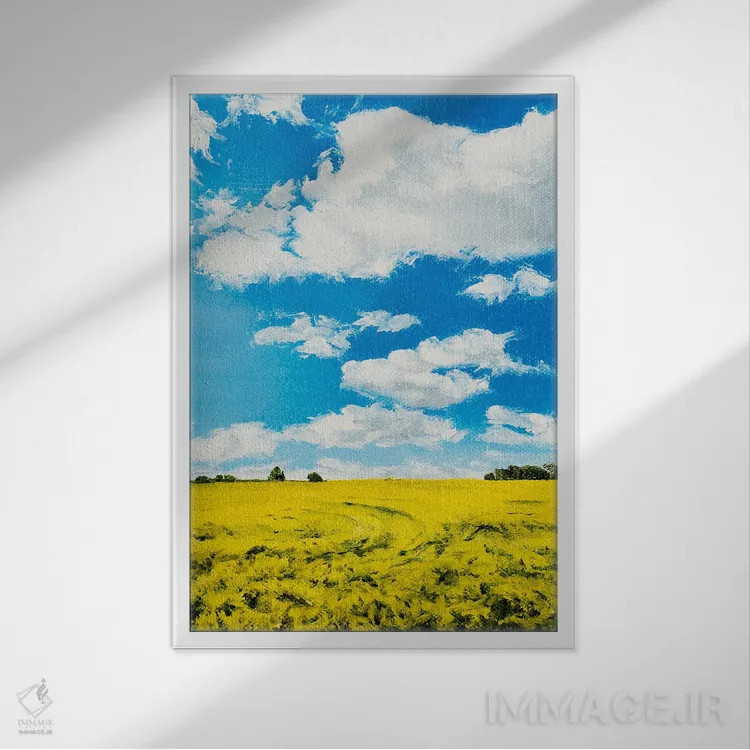 تابلو دکوراتیو برخیز ای جان من اثر کولمن سنکال - نمای قابدار سفید