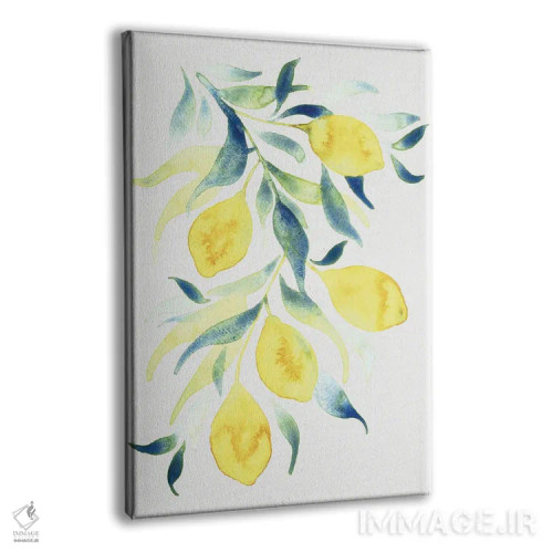 تابلو دکوراتیو لیموهای آبرنگی اثر کامیلا خونکوس - نمای پرسپکتیو محصول