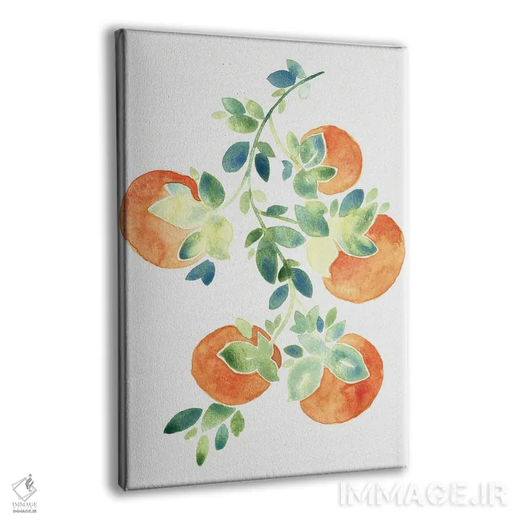 تابلو دکوراتیو پرتقال های آبرنگی اثر کامیلا خونکوس - نمای پرسپکتیو محصول