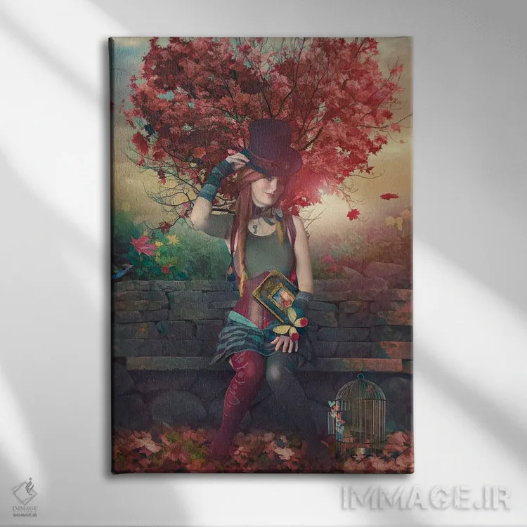 تابلو دکوراتیو ولنتاین من باش اثر کلودیا مک کینی - نمای روبهرو روی دیوار