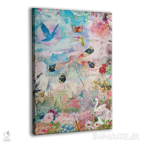 تابلو دکوراتیو رویا اثر کلودیا مک کینی - نمای پرسپکتیو محصول