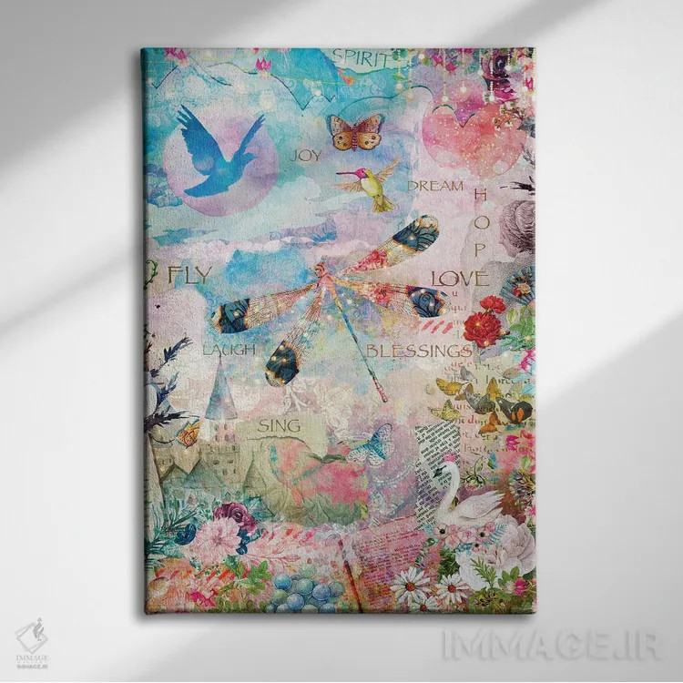 تابلو دکوراتیو رویا اثر کلودیا مک کینی - نمای روبهرو روی دیوار