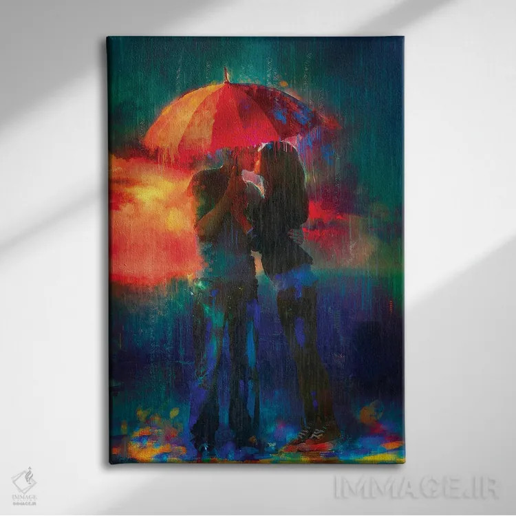 تابلو دکوراتیو نقاشی کردن تصاویر اثر کلودیا مک کینی - نمای روبهرو روی دیوار