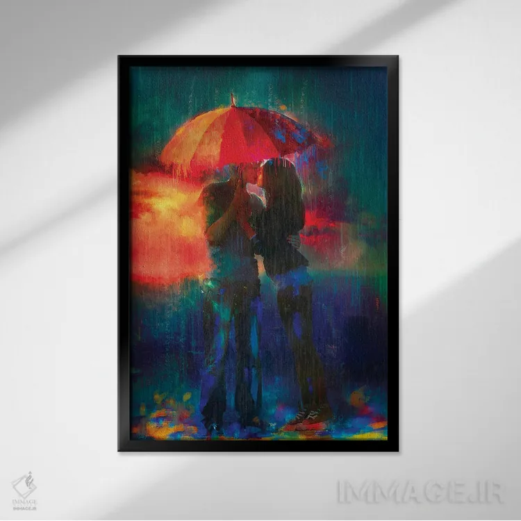 تابلو دکوراتیو نقاشی کردن تصاویر اثر کلودیا مک کینی - نمای قابدار مشکی