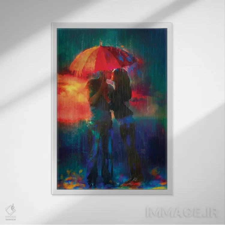 تابلو دکوراتیو نقاشی کردن تصاویر اثر کلودیا مک کینی - نمای قابدار سفید