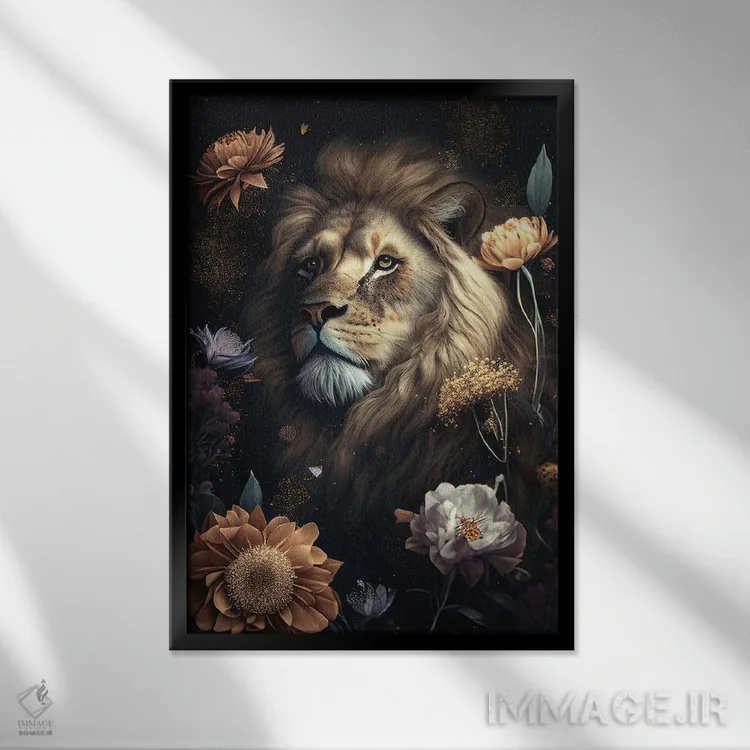 تابلو دکوراتیو آسیب پذیر اثر کلودیا مک کینی - نمای قابدار مشکی