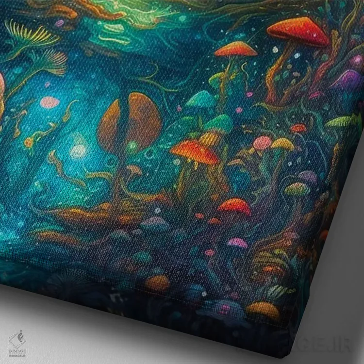 تابلو دکوراتیو اولین سفر من اثر کلودیا مک کینی - نمای نزدیک بافت بوم