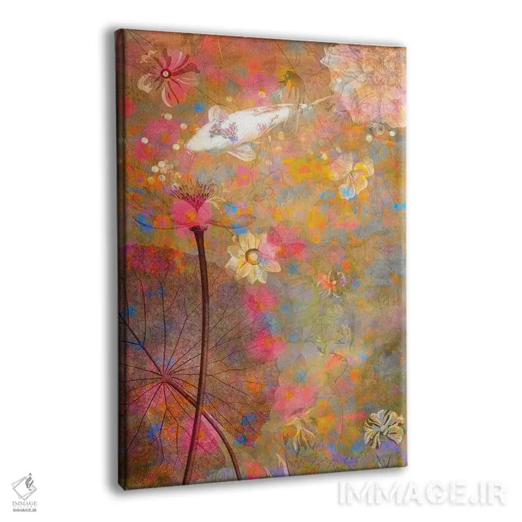 تابلو دکوراتیو سرخوشی پاستلی اثر کلودیا مک کینی - نمای پرسپکتیو محصول