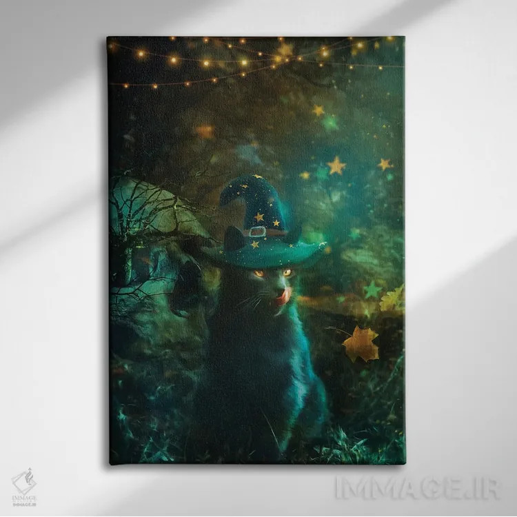 تابلو دکوراتیو شیرین اما ترسناک اثر کلودیا مک کینی - نمای روبهرو روی دیوار