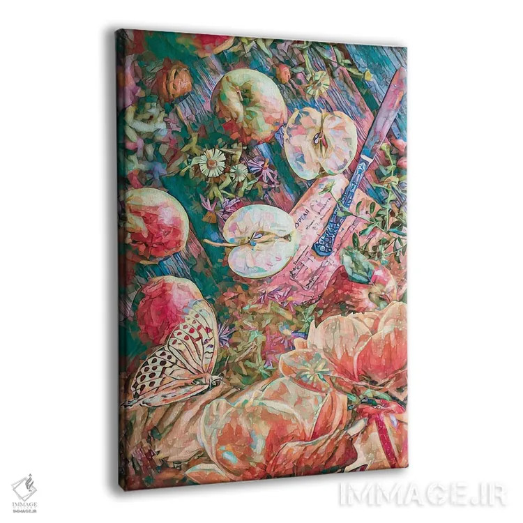 تابلو دکوراتیو فصل سیب اثر کلودیا مک کینی - نمای پرسپکتیو محصول