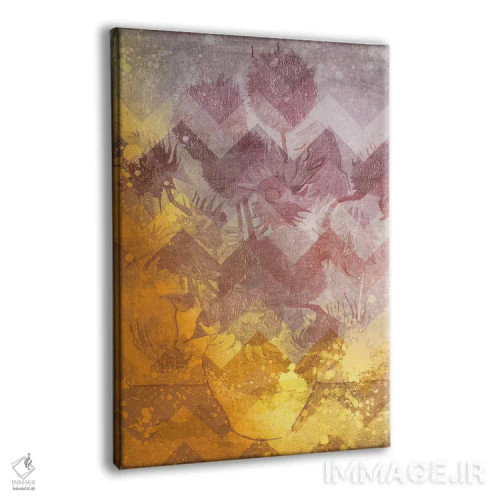 تابلو دکوراتیو آفتابگردان شماره نه اثر فایو بای فایو کالکتیو - نمای پرسپکتیو محصول