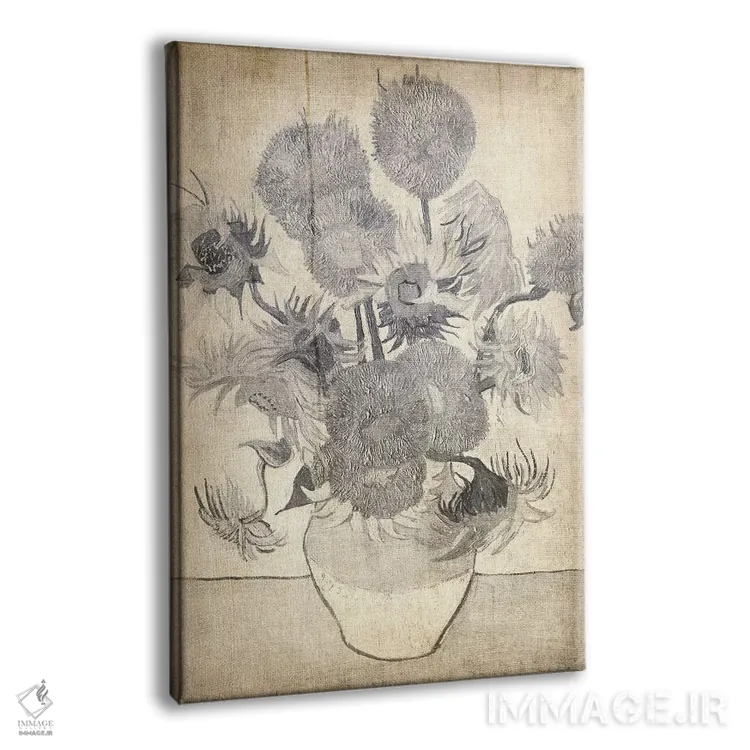 تابلو دکوراتیو آفتابگردان شماره ده اثر فایو بای فایو کالکتیو - نمای پرسپکتیو محصول