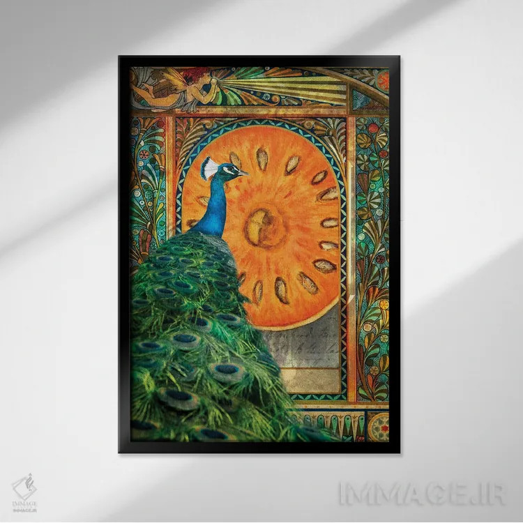 تابلو دکوراتیو پنجره سلطنتی اثر کلودیا مک کینی - نمای قابدار مشکی