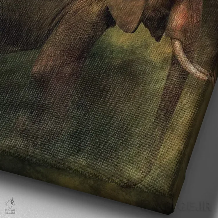 تابلو دکوراتیو آرزوهای ستاره ای اثر کلودیا مک کینی - نمای نزدیک بافت بوم