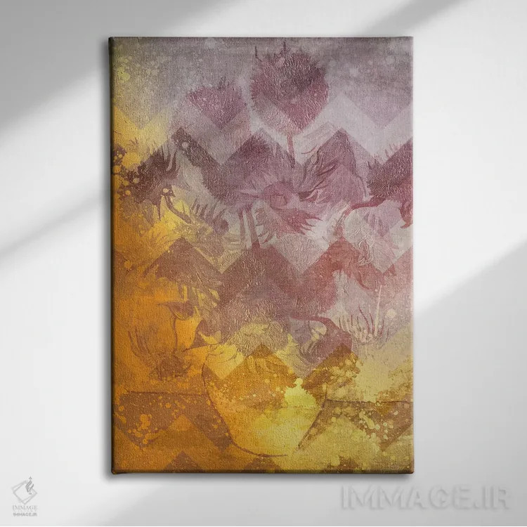 تابلو دکوراتیو آفتابگردان شماره نه اثر فایو بای فایو کالکتیو - نمای روبهرو روی دیوار