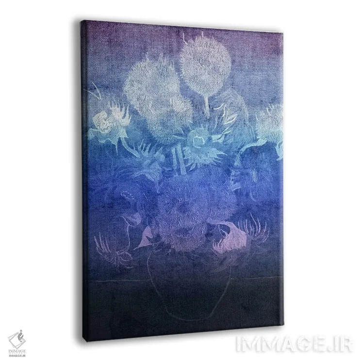 تابلو دکوراتیو آفتابگردان شماره یازده اثر فایو بای فایو کالکتیو - نمای پرسپکتیو محصول