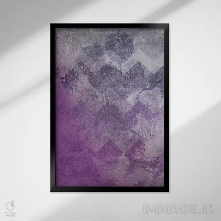 تابلو دکوراتیو آفتابگردان شماره هشت اثر فایو بای فایو کالکتیو - نمای قابدار مشکی