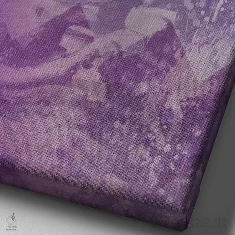 تابلو دکوراتیو جمجمه اسکلت شماره هشت اثر فایو بای فایو کالکتیو - نمای نزدیک بافت بوم