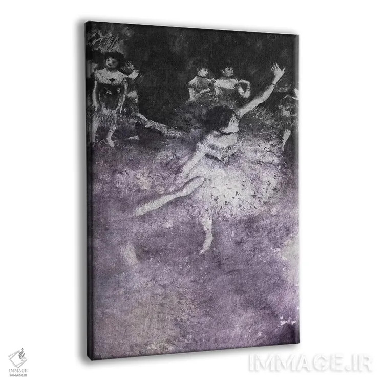 تابلو دکوراتیو رقاص سبز شماره یک اثر فایو بای فایو کالکتیو - نمای پرسپکتیو محصول