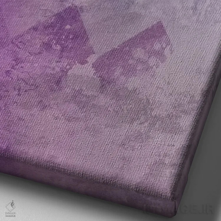 تابلو دکوراتیو رقاص سبز شماره سه اثر فایو بای فایو کالکتیو - نمای نزدیک بافت بوم