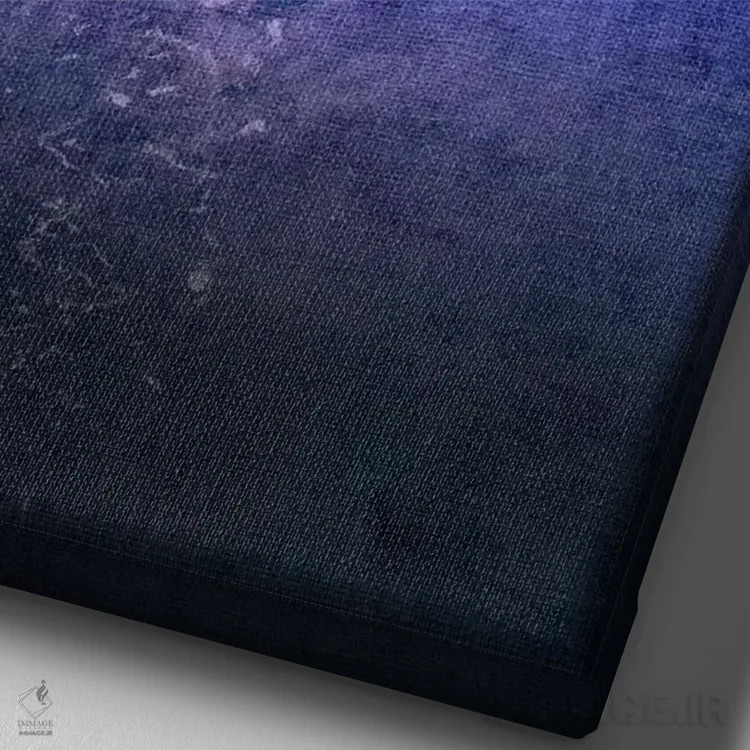 تابلو دکوراتیو رقاص سبز شماره شش اثر فایو بای فایو کالکتیو - نمای نزدیک بافت بوم