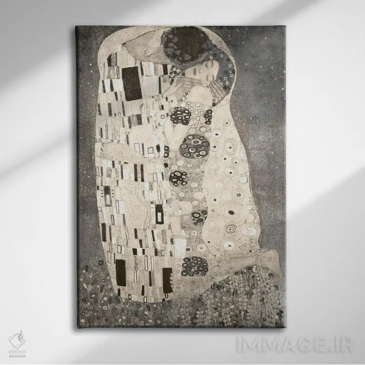 تابلو دکوراتیو بوسه شماره چهار اثر فایو بای فایو کالکتیو - نمای روبهرو روی دیوار