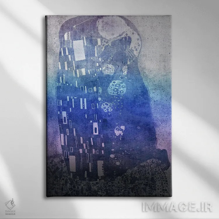 تابلو دکوراتیو بوسه یازدهم اثر فایو بای فایو کالکتیو - نمای روبهرو روی دیوار