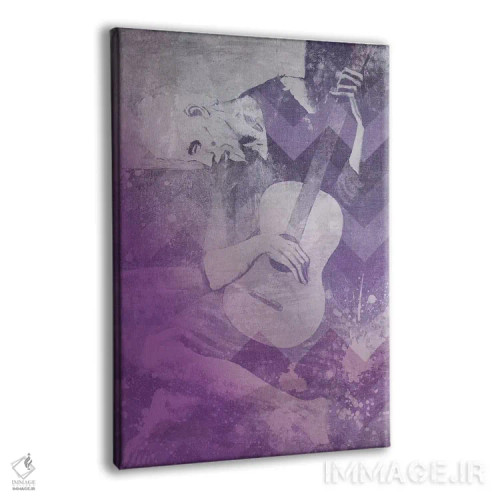 تابلو دکوراتیو نوازنده پیر گیتار هشتم اثر فایو بای فایو کالکتیو - نمای پرسپکتیو محصول
