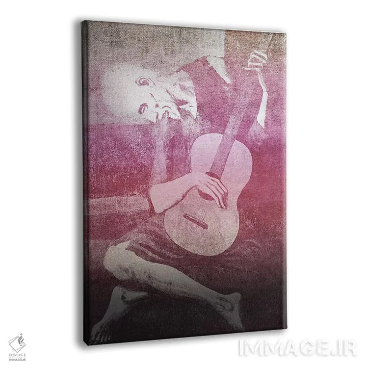 تابلو دکوراتیو نوازنده پیر گیتار دوازدهم اثر فایو بای فایو کالکتیو - نمای پرسپکتیو محصول