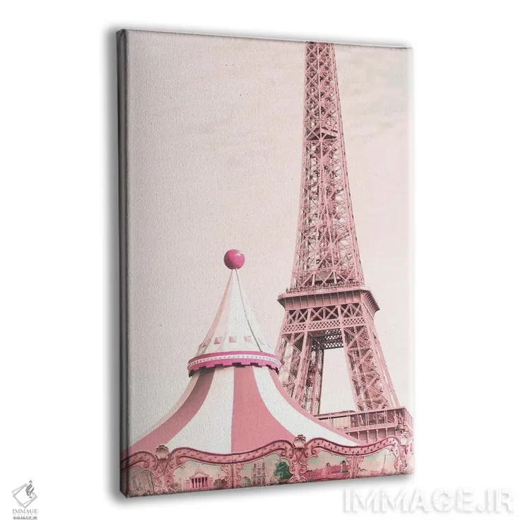 تابلو دکوراتیو چرخ وفلک پاریس اثر کارولین مینت - نمای پرسپکتیو محصول