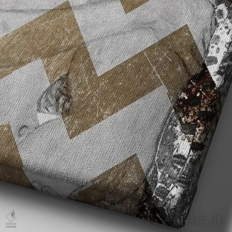 تابلو دکوراتیو مادر و کودک هفتم اثر فایو بای فایو کالکتیو - نمای نزدیک بافت بوم