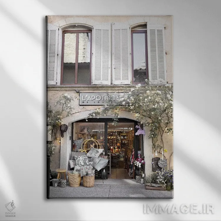 تابلو دکوراتیو فروشگاه پروانس اثر کارولین مینت - نمای روبهرو روی دیوار