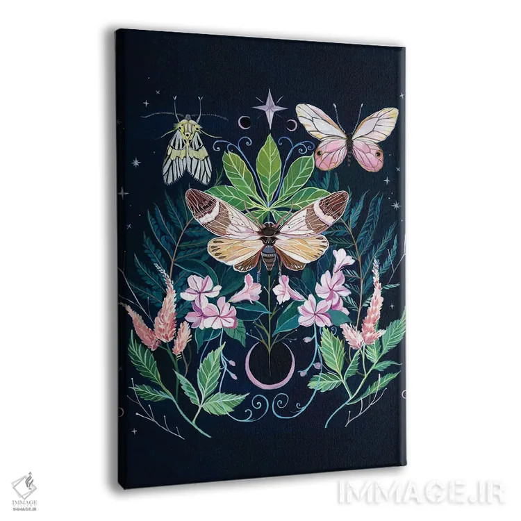 تابلو دکوراتیو ماه سیکادا اثر کلارا مک آلیستر - نمای پرسپکتیو محصول