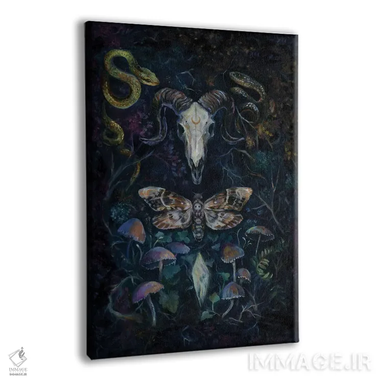 تابلو دکوراتیو شب پره مرگ اثر کلارا مک آلیستر - نمای پرسپکتیو محصول