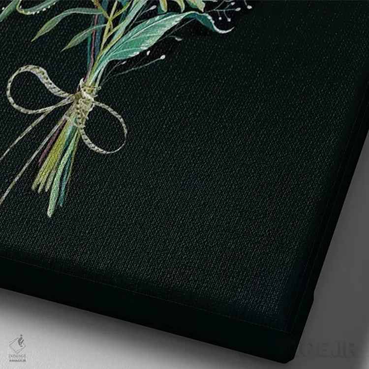 تابلو دکوراتیو دسته گل گل دار اثر کلارا مک آلیستر - نمای نزدیک بافت بوم